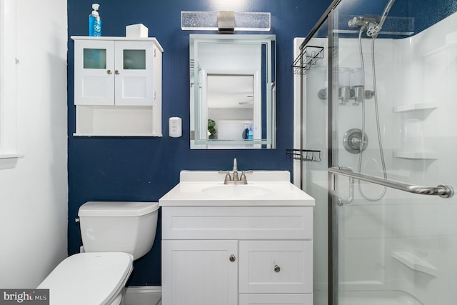 44 Creek Rd, Newville, PA 17241 - full bath with a stall shower, vanity, and toilet