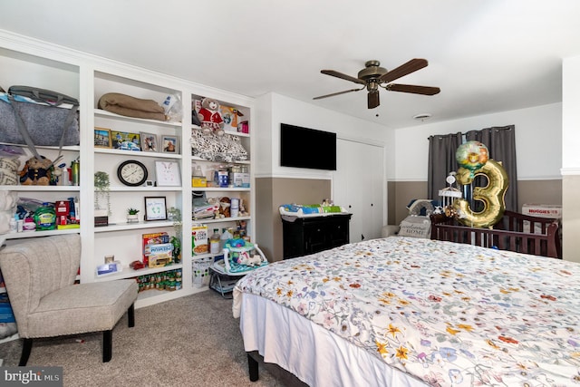 44 Creek Rd, Newville, PA 17241 - bedroom featuring carpet flooring and a ceiling fan