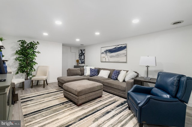 44 Creek Rd, Newville, PA 17241 - living area with recessed lighting, wood finished floors, and baseboards