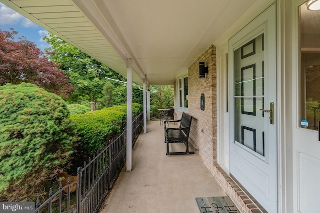 44 Creek Rd, Newville, PA 17241 - covered porch with view of wooded area