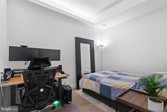 810 O St NW Unit 504, Washington, DC 20001 - bedroom with wood finished floors and a desk
