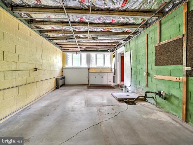 927 Thompson Ave, Jonestown, PA 17038 - below grade area with concrete block wall