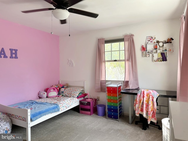 584 Meadow Ln, Pennsburg, PA 18073 - bedroom featuring carpet floors and a ceiling fan