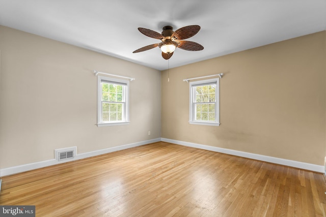 6317 Taylor Rd, Riverdale, MD 20737 - unfurnished room with light wood finished floors and a ceiling fan
