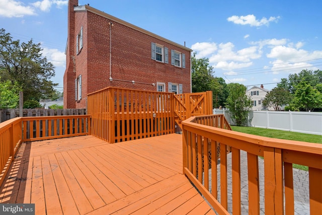 6317 Taylor Rd, Riverdale, MD 20737 - wooden deck featuring a fenced backyard
