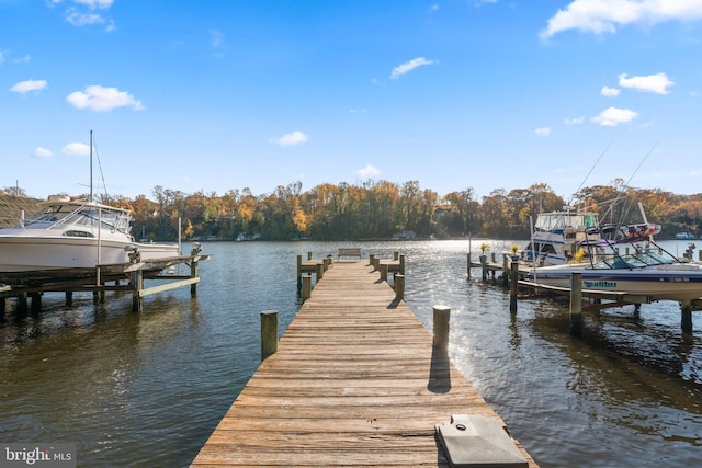525 Center Dr, Severna Park, MD 21146 - dock area with boat lift and a water view