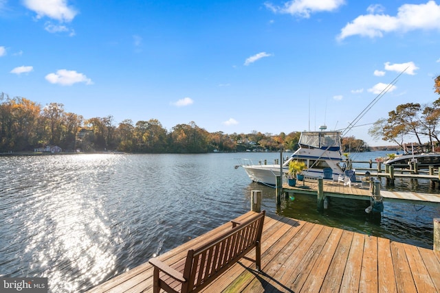 525 Center Dr, Severna Park, MD 21146 - dock with a water view and boat lift