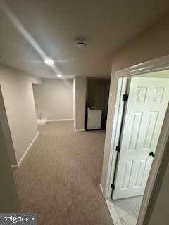5920 Plata St, Clinton, MD 20735 - hallway featuring baseboards and carpet
