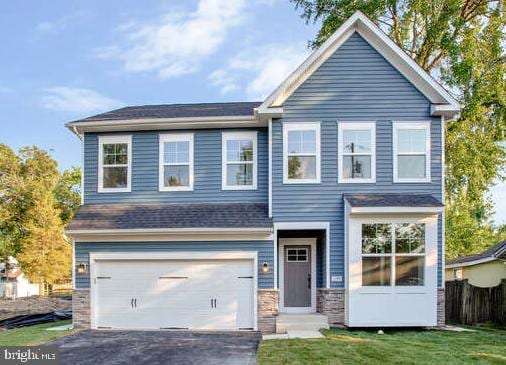 22640 Excel Ct, Lexington Park, MD 20653 - view of front of house with a garage and asphalt driveway