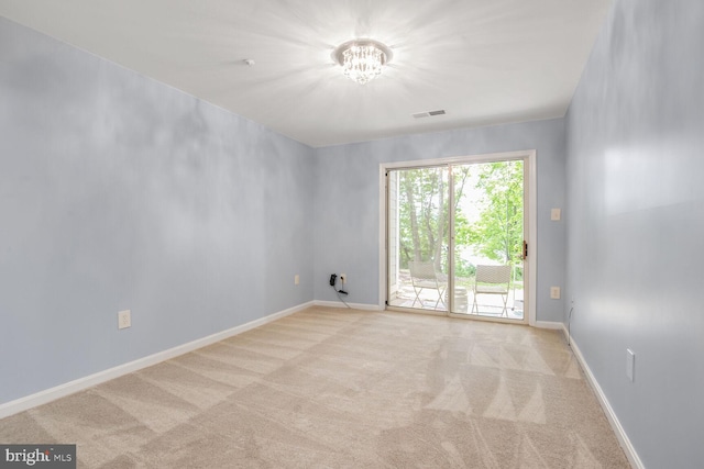 20406 Shore Harbour Dr Unit 4-A, Germantown, MD 20874 - carpeted spare room with a chandelier and baseboards