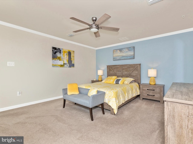 38 Herman Gaver Pl, Hagerstown, MD 21740 - carpeted bedroom featuring ornamental molding and ceiling fan