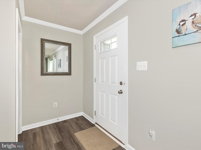 38 Herman Gaver Pl, Hagerstown, MD 21740 - entrance foyer featuring dark wood-style floors and ornamental molding