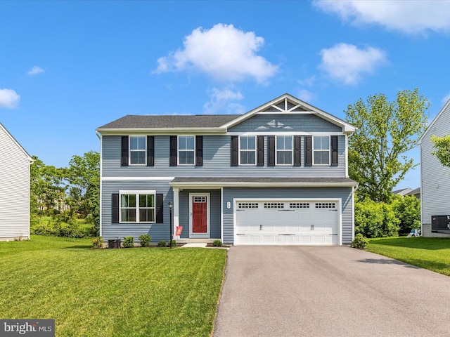 38 Herman Gaver Pl, Hagerstown, MD 21740 - view of front of home with a garage, driveway, and a front yard
