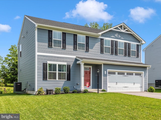 38 Herman Gaver Pl, Hagerstown, MD 21740 - view of front of home featuring an attached garage, driveway, and a front yard