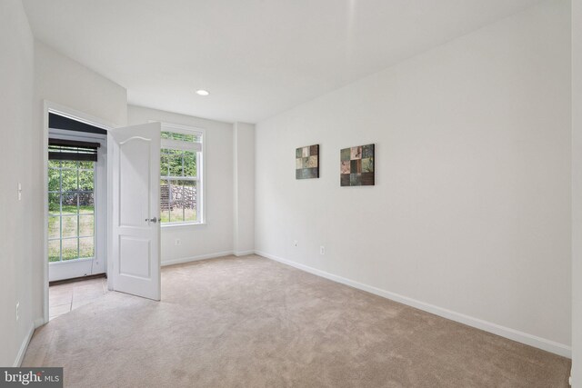 21550 Wild Timber Ct, Broadlands, VA 20148 - unfurnished room with carpet flooring, baseboards, and recessed lighting