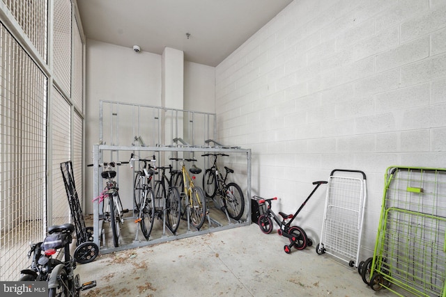 1107 S Walter Reed Dr S Unit 502, Arlington, VA 22204 - garage featuring concrete block wall