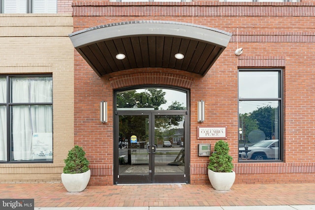 1107 S Walter Reed Dr S Unit 502, Arlington, VA 22204 - entrance to property with french doors and brick siding