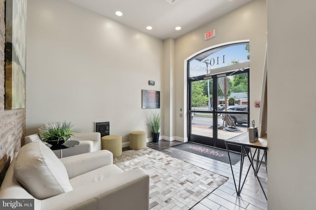 1107 S Walter Reed Dr S Unit 502, Arlington, VA 22204 - community lobby with recessed lighting and a towering ceiling