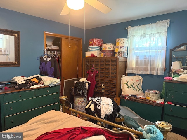 32 Meadow Ln, Gettysburg, PA 17325 - bedroom featuring a ceiling fan and a closet