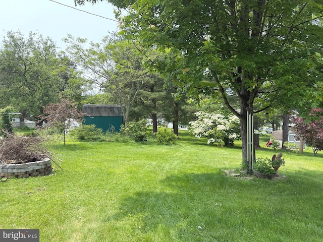 32 Meadow Ln, Gettysburg, PA 17325 - view of green lawn featuring a storage shed
