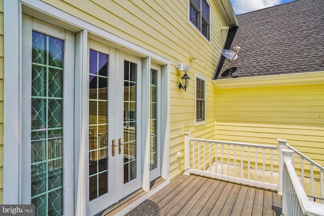 2375 Ballenger Creek Pike, Adamstown, MD 21710 - wooden terrace with french doors