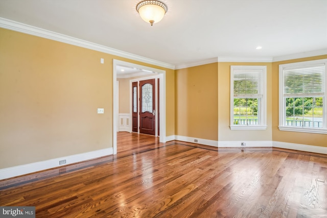 2375 Ballenger Creek Pike, Adamstown, MD 21710 - unfurnished room featuring wood finished floors, ornamental molding, and baseboards