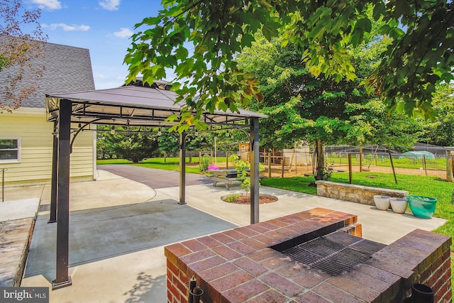 2375 Ballenger Creek Pike, Adamstown, MD 21710 - fenced backyard with a gazebo and a patio