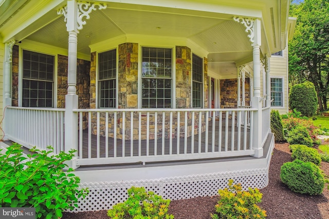 2375 Ballenger Creek Pike, Adamstown, MD 21710 - property entrance with a porch and stone siding