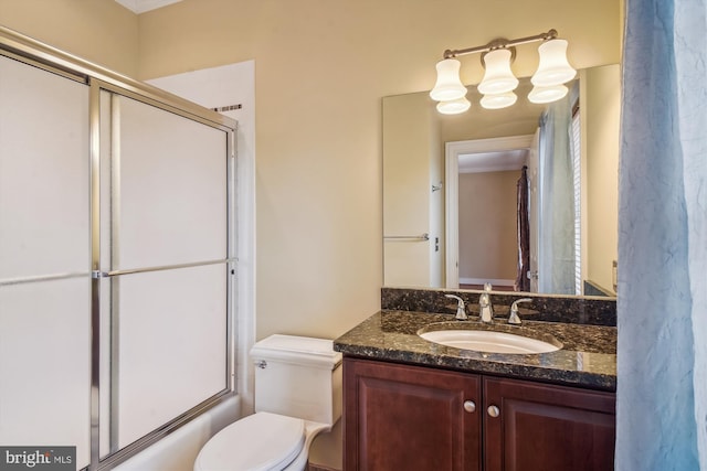 2375 Ballenger Creek Pike, Adamstown, MD 21710 - full bathroom with vanity, toilet, and bath / shower combo with glass door