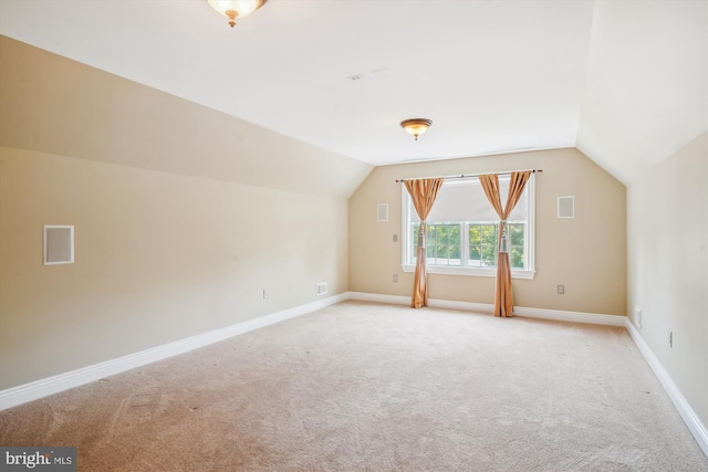 2375 Ballenger Creek Pike, Adamstown, MD 21710 - additional living space featuring light colored carpet, vaulted ceiling, and baseboards