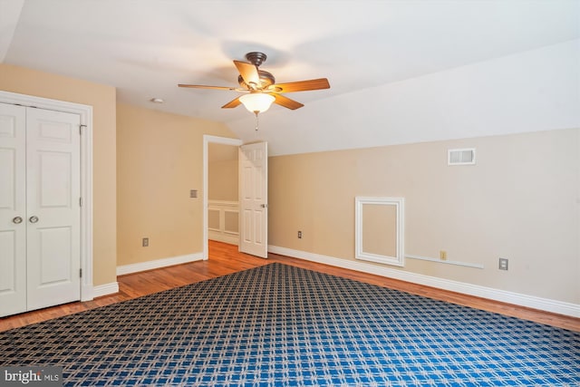 2375 Ballenger Creek Pike, Adamstown, MD 21710 - additional living space featuring wood finished floors, a ceiling fan, baseboards, and lofted ceiling