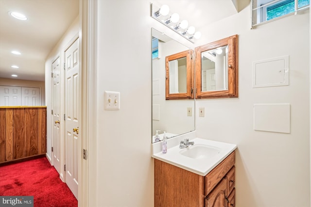 14616 Orangewood St, Silver Spring, MD 20905 - bathroom with vanity and recessed lighting