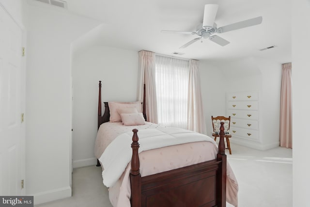1022 S Beechfield Ave, Baltimore, MD 21229 - bedroom featuring light colored carpet, baseboards, and ceiling fan