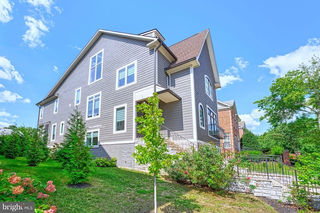 1600 Great Falls St, Mclean, VA 22101 - view of property exterior featuring stairway and a yard