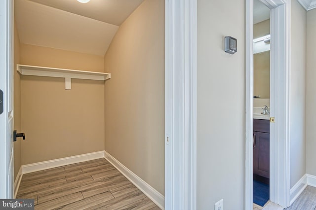 1600 Great Falls St, Mclean, VA 22101 - walk in closet with wood finished floors and a sink