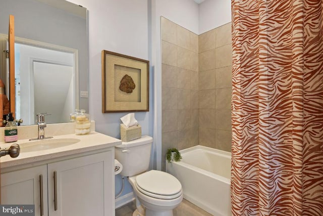 453 Ensemble Way, Frederick, MD 21701 - bathroom with toilet, vanity, and shower / tub combo with curtain