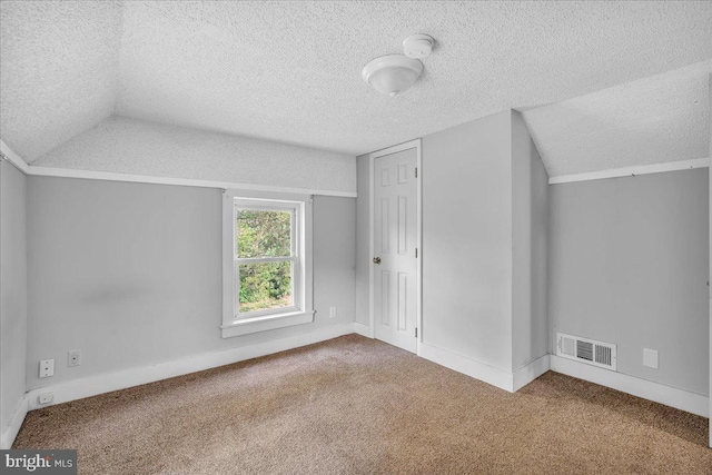 70 Steinfeld Ave, Pittsgrove, NJ 08318 - bonus room with a textured ceiling, carpet, and vaulted ceiling