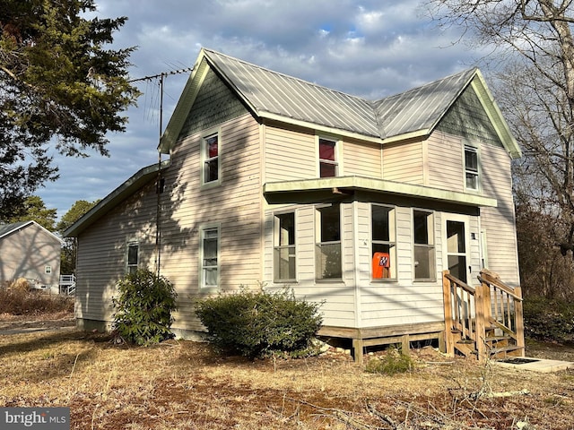 70 Steinfeld Ave, Pittsgrove, NJ 08318 - view of property exterior with a metal roof