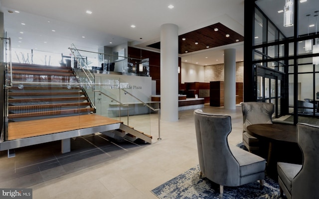 3800 Powell Ln Unit 519, Falls Church, VA 22041 - community lobby with recessed lighting