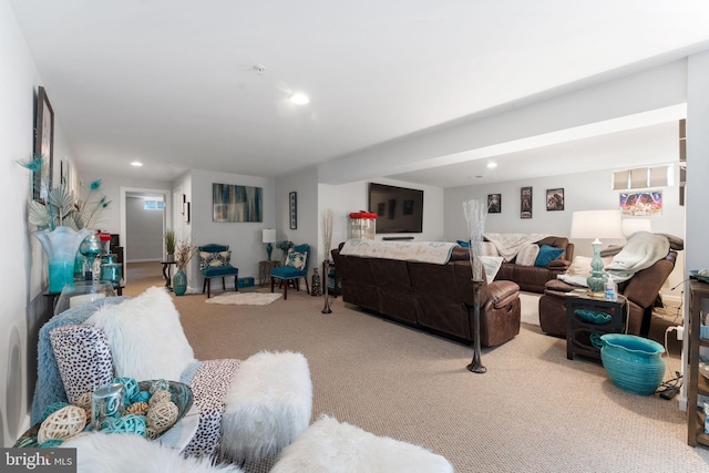14207 Pollin St, Accokeek, MD 20607 - carpeted living room featuring recessed lighting