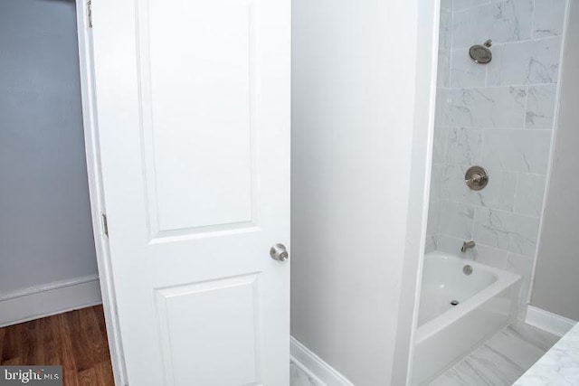 1626 N 30th St, Philadelphia, PA 19121 - bathroom featuring baseboards and shower / bathtub combination