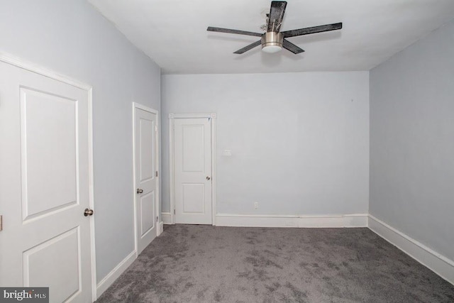 1626 N 30th St, Philadelphia, PA 19121 - unfurnished bedroom with carpet, baseboards, and a ceiling fan