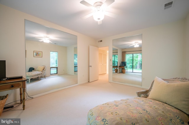 6501 Menlo Rd, Mclean, VA 22101 - bedroom featuring carpet and a ceiling fan