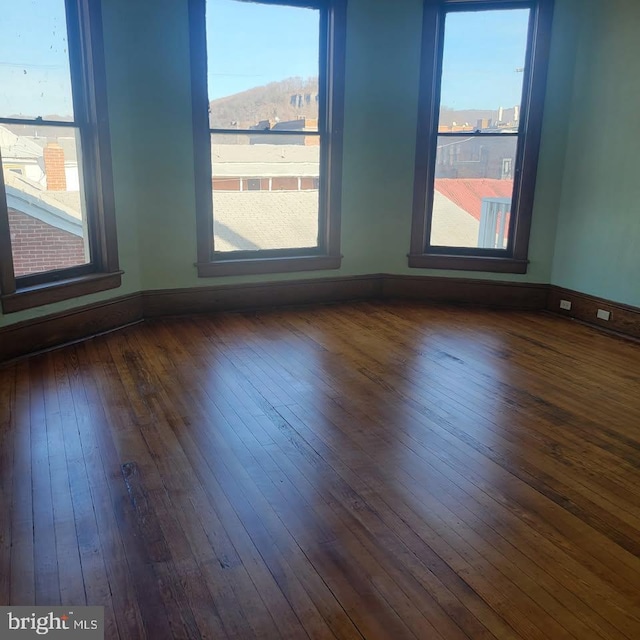89 S Mineral St, Keyser, WV 26726 - empty room with dark wood-style floors