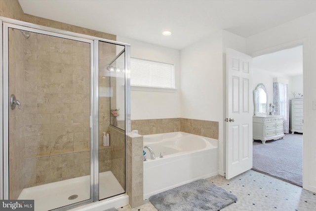3 Rycroft Rd, Mechanicsburg, PA 17050 - bathroom with a garden tub and a stall shower
