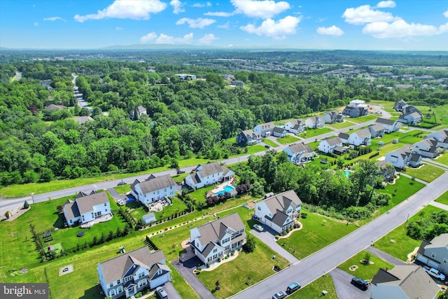 3 Rycroft Rd, Mechanicsburg, PA 17050 - aerial view of residential area featuring a heavily wooded area