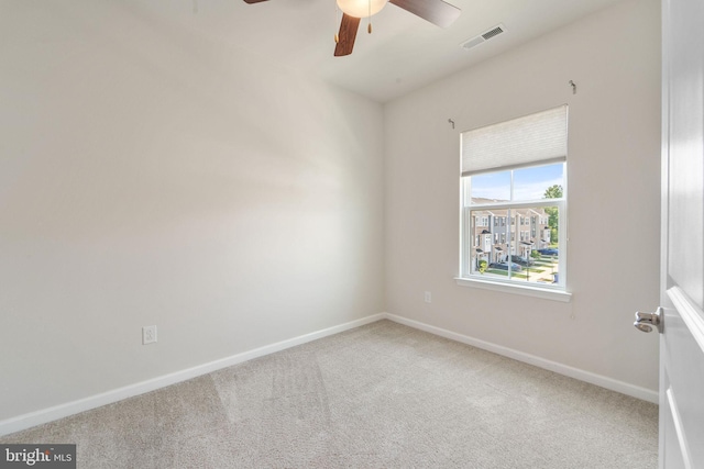 1307 Kohana Dr, Clarksboro, NJ 08020 - spare room featuring ceiling fan, carpet flooring, and baseboards