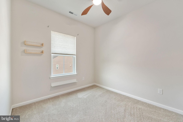 1307 Kohana Dr, Clarksboro, NJ 08020 - spare room with ceiling fan, carpet floors, and baseboards