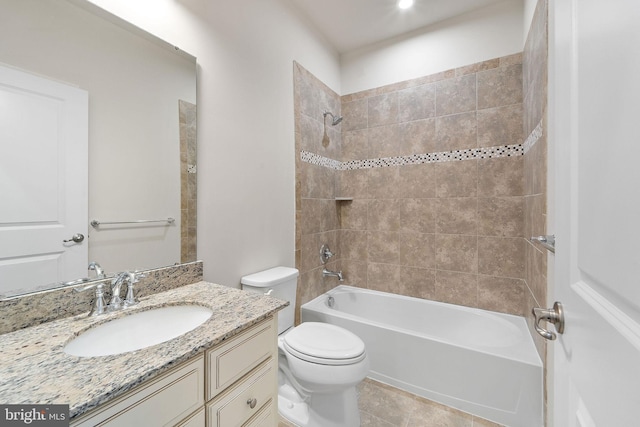 1307 Kohana Dr, Clarksboro, NJ 08020 - bathroom featuring vanity, toilet, and shower / bathtub combination