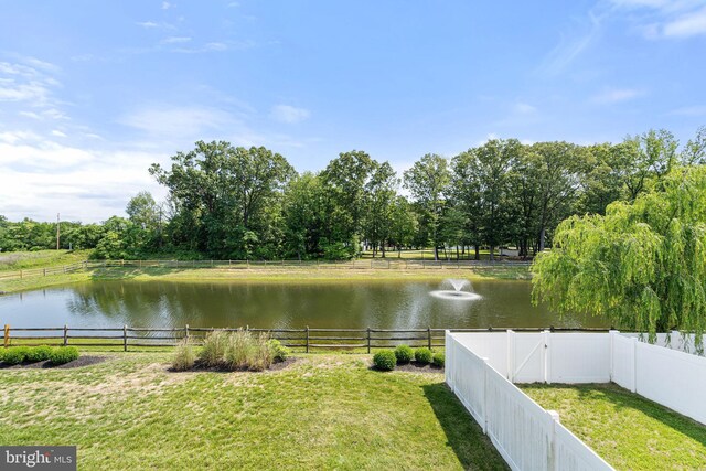 1307 Kohana Dr, Clarksboro, NJ 08020 - water view featuring a fenced backyard
